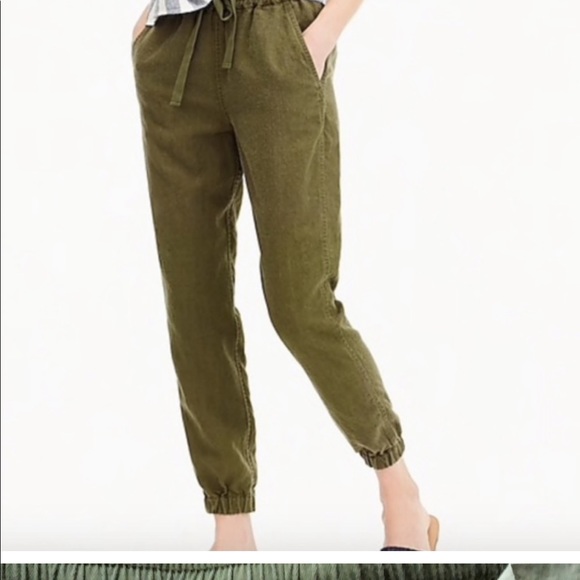 J. Crew Linen Joggers - Picture 3 of 6